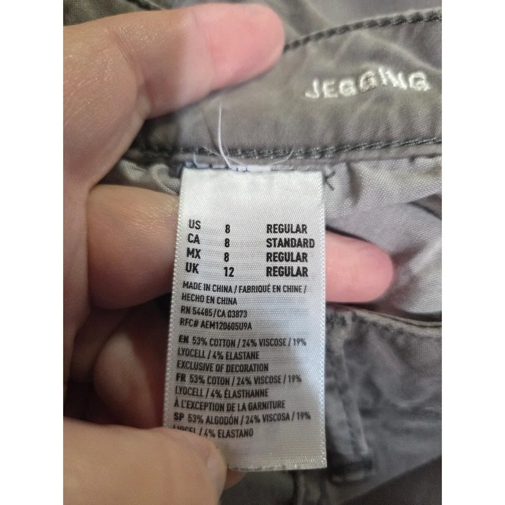 American Eagle Gray‎ Jeggings Jeans Ladies 8 Super Stretch